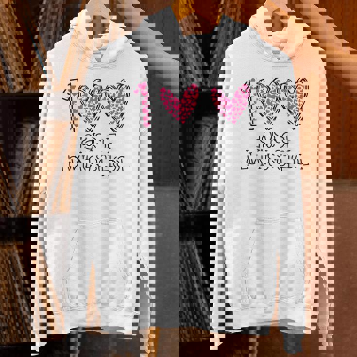 100 Days Of Loving School Heart 100Th Day Of School Students Unisex Hoodie