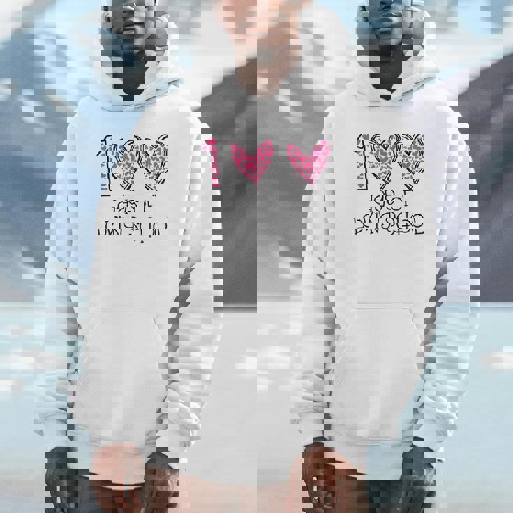 100 Days Of Loving School Heart 100Th Day Of School Students Unisex Hoodie