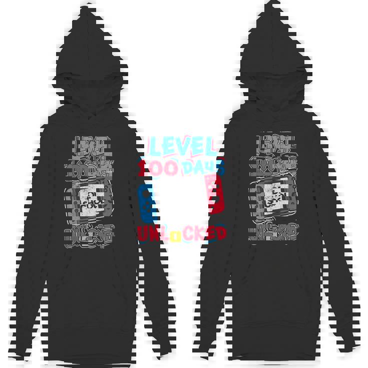 100 Days Of School Level Unlocked Video Games Gamer Boys Unisex Hoodie