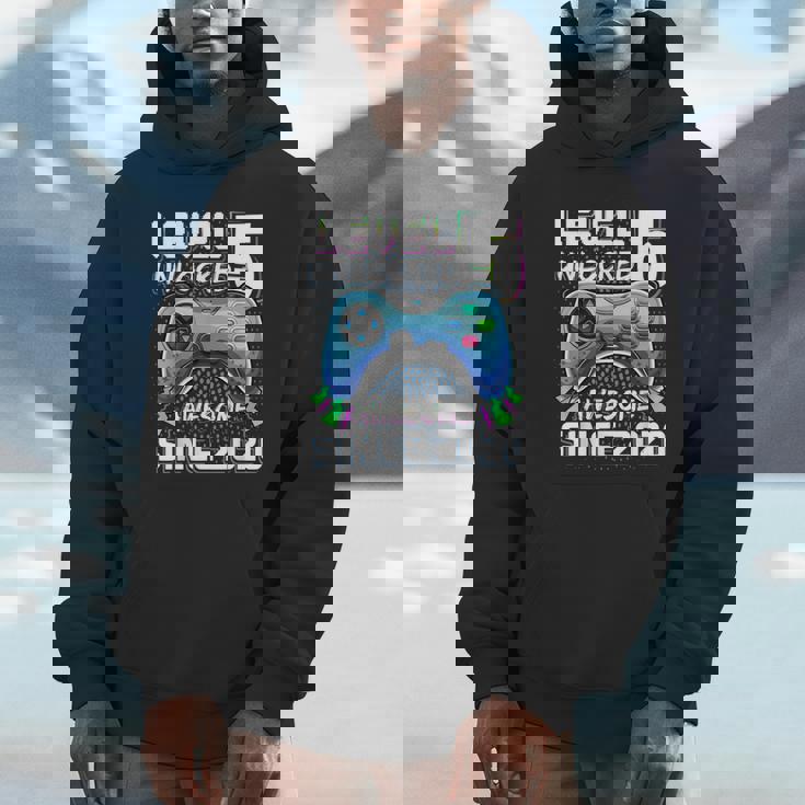 5Th Birthday Boy Level 5 Gamer 5 Year Video Game Party Unisex Hoodie