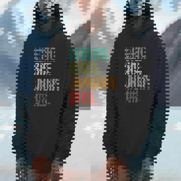 60 Years Old Legend Since January 1965 60Th Birthday Unisex Hoodie