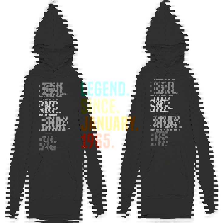 60 Years Old Legend Since January 1965 60Th Birthday Unisex Hoodie