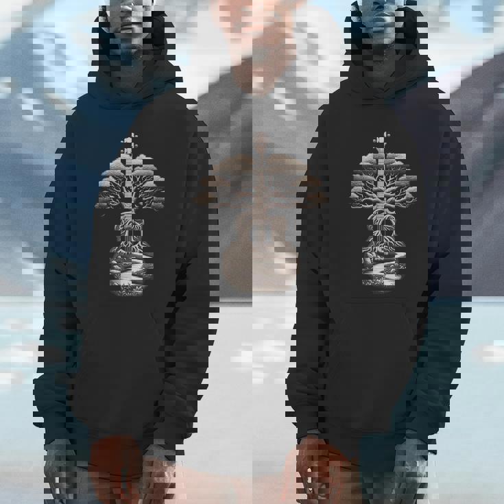 Acoustic Guitar Tree Nature Lover Guitarist Guitar Player Unisex Hoodie