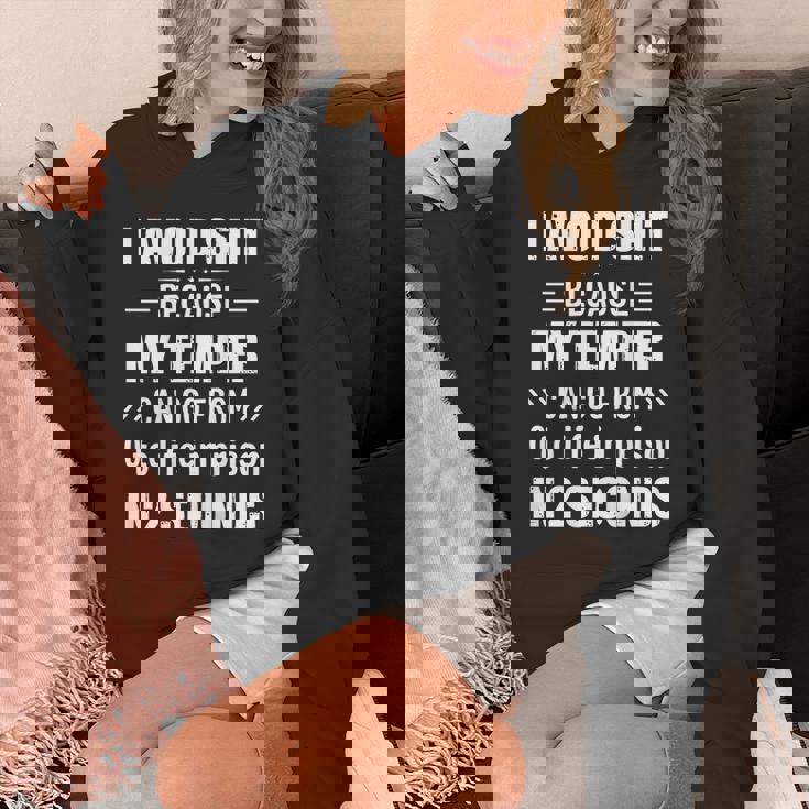 I Avoid Shit Because My Temper Can Go From Zero To Life Unisex Hoodie