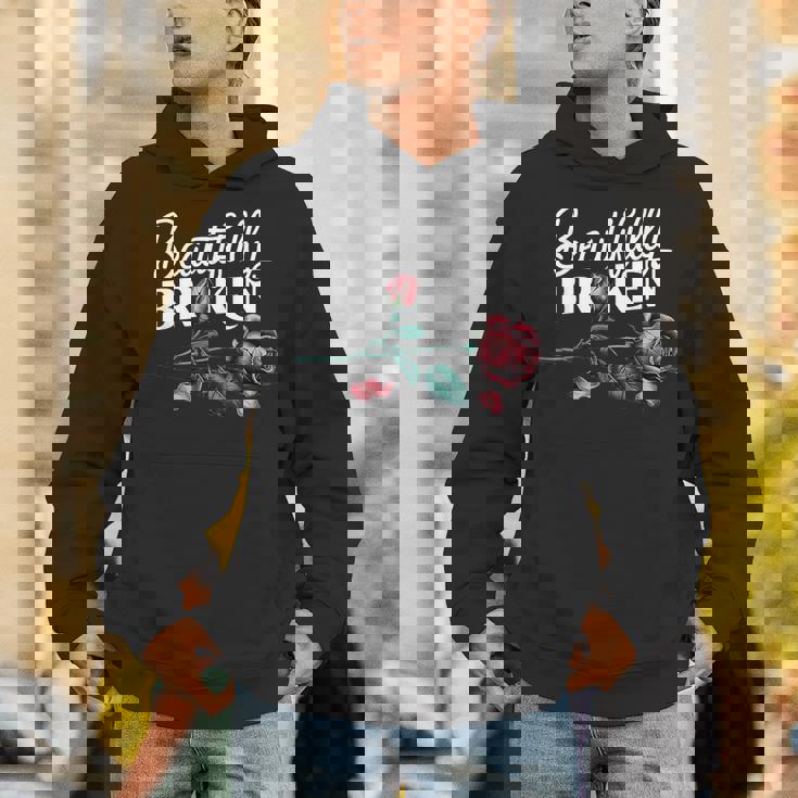 Beautifully Broken Rose Unisex Hoodie