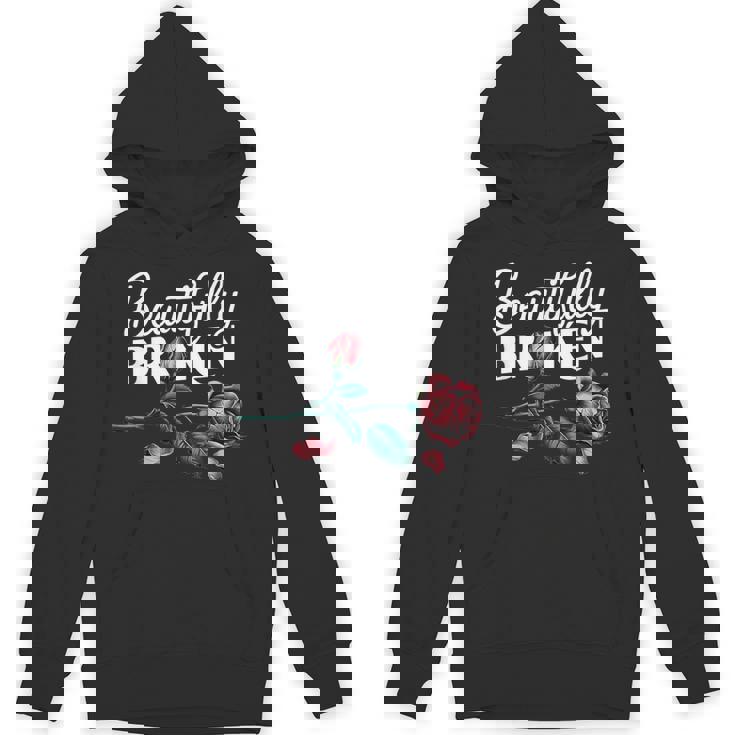 Beautifully Broken Rose Unisex Hoodie