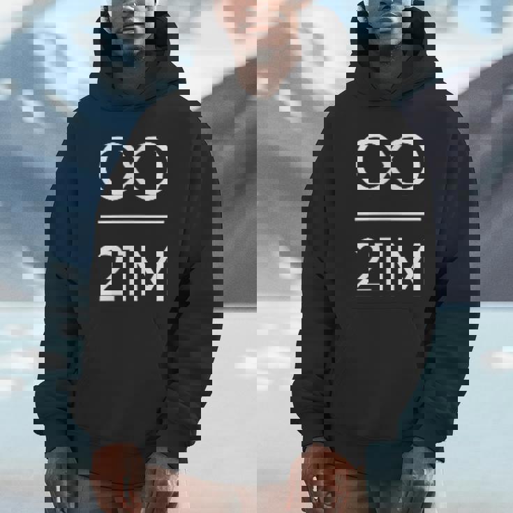 Bitcoin Infinity Divided By 21 Million Statement Plan B 21M Unisex Hoodie