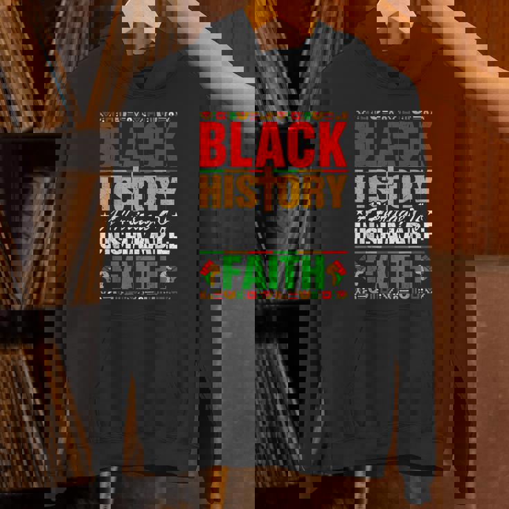 Black History Unshakeable Faith Junenth African American Unisex Hoodie