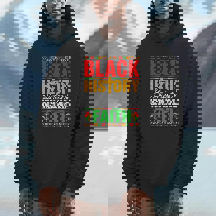 Black History Unshakeable Faith Junenth African American Unisex Hoodie