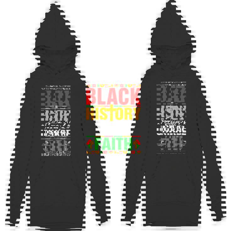 Black History Unshakeable Faith Junenth African American Unisex Hoodie