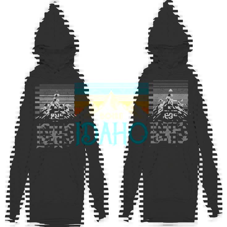 Boise Idaho Vintage Mountains Souvenir Unisex Hoodie
