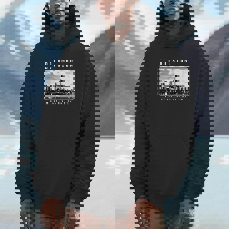 Boston Skyline Massachusetts Pride Vintage Boston Unisex Hoodie