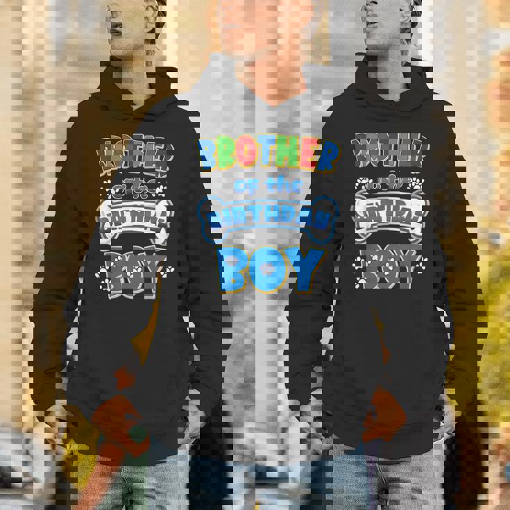 Brother Of The Birthday Boy Dog Family Party Decorations Unisex Hoodie