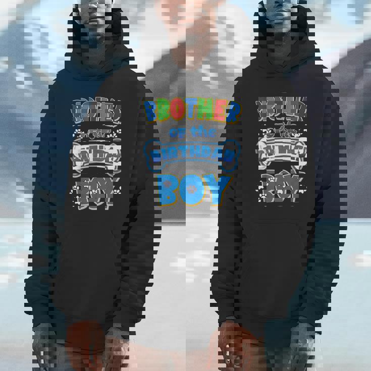 Brother Of The Birthday Boy Dog Family Party Decorations Unisex Hoodie