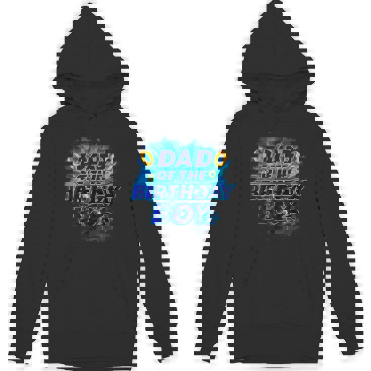 Dad Of The Birthday Boy Hedgehog Family Party Decorations Unisex Hoodie