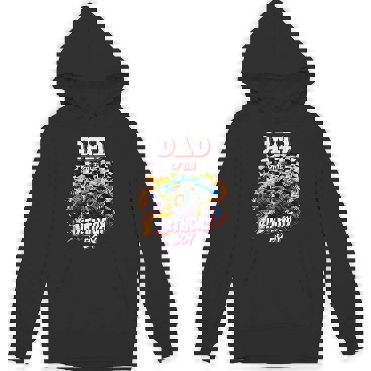 Dad Of The Birthday Boy Monster Truck Birthday Novelty Unisex Hoodie