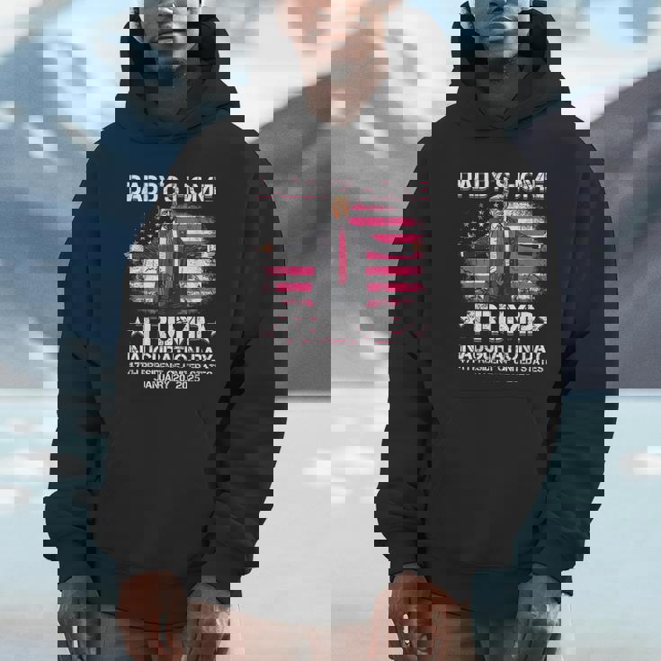 Daddys Home Trump Pink Inauguration Day 2025 Unisex Hoodie