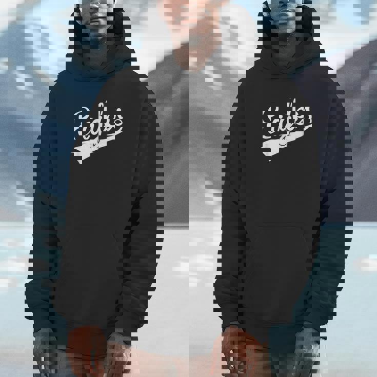 Eagles Heart School Sports Fan Team Spirit Unisex Hoodie