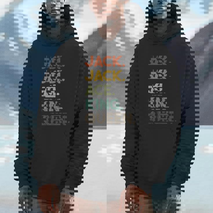 Euchre Card Hand Game Night Retro Unisex Hoodie