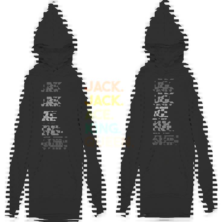 Euchre Card Hand Game Night Retro Unisex Hoodie