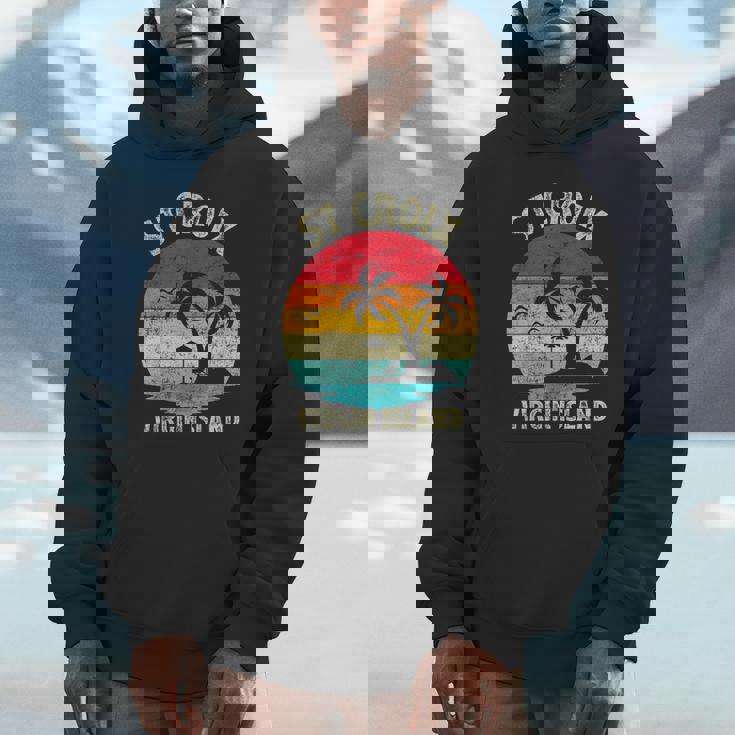 Family Vacation Vintage Retro Virgin Island St Croix Beach Unisex Hoodie