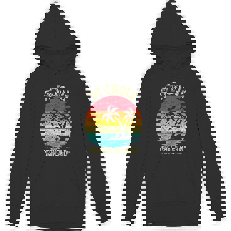 Family Vacation Vintage Retro Virgin Island St Croix Beach Unisex Hoodie