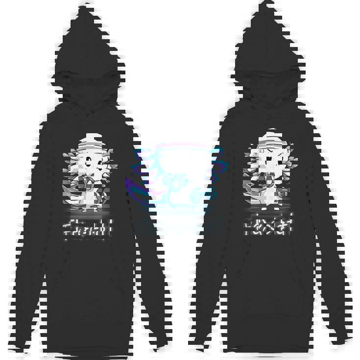 Flex-O-Lotl Weightlifting Axolotl Gym Work Out Fift Unisex Hoodie