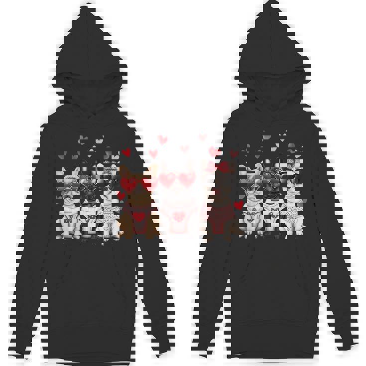 French Bulldog Valentine's Day Heart Pet Dog Animal Lover Unisex Hoodie