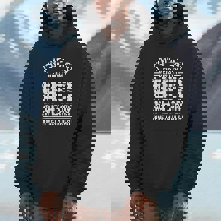 Husband It's Not Easy Being My Wife's Arm Candy Unisex Hoodie
