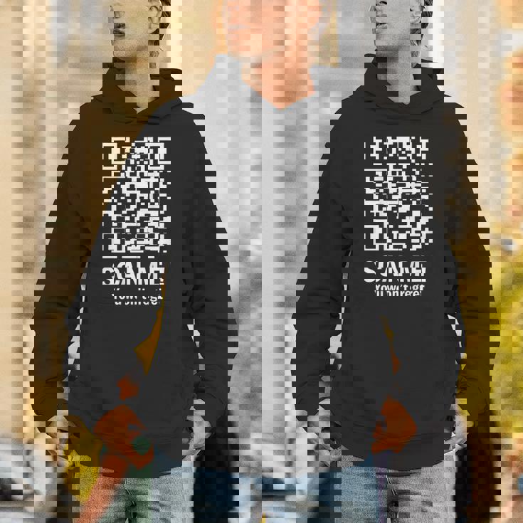 Qr Scan Me Trump 4547 Trump Dancing Code Back Unisex Hoodie
