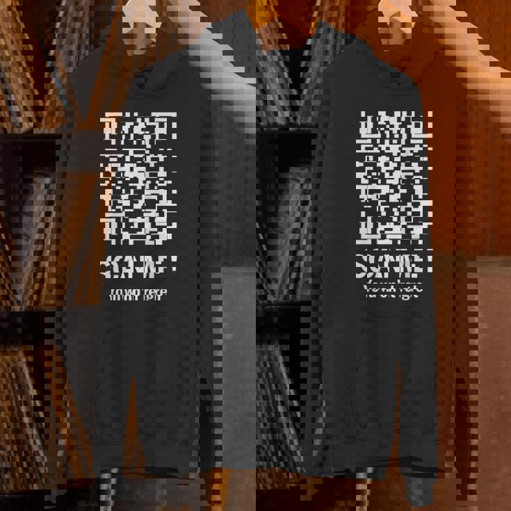 Qr Scan Me Trump 4547 Trump Dancing Code Back Unisex Hoodie