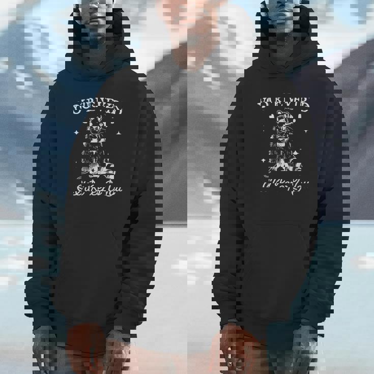 You're Weird I'll Keep You Trendy Raccoon Opossum Unisex Hoodie