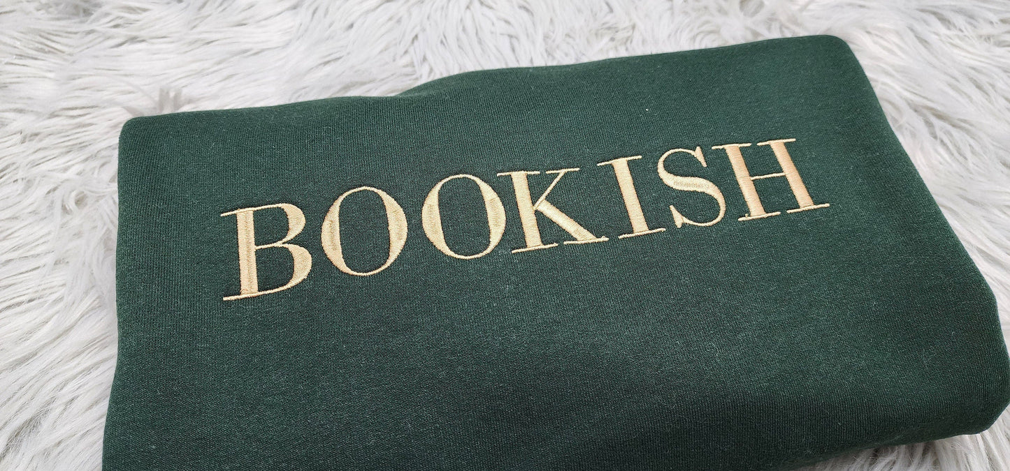 Bookish Embroidered Crewneck - Ream more books - Book Lover Crewneck - Bookish Crewneck - T-Shirt - Sweatshirt - Hoodie