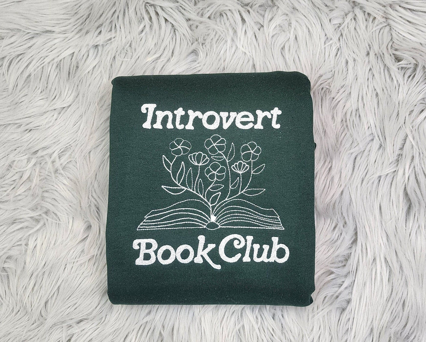 Embroidered Introvert Book Club Crewneck - Save Water Drink Margaritas Shirt - Margarita Embroidery - T-Shirt - Sweatshirt - Hoodie