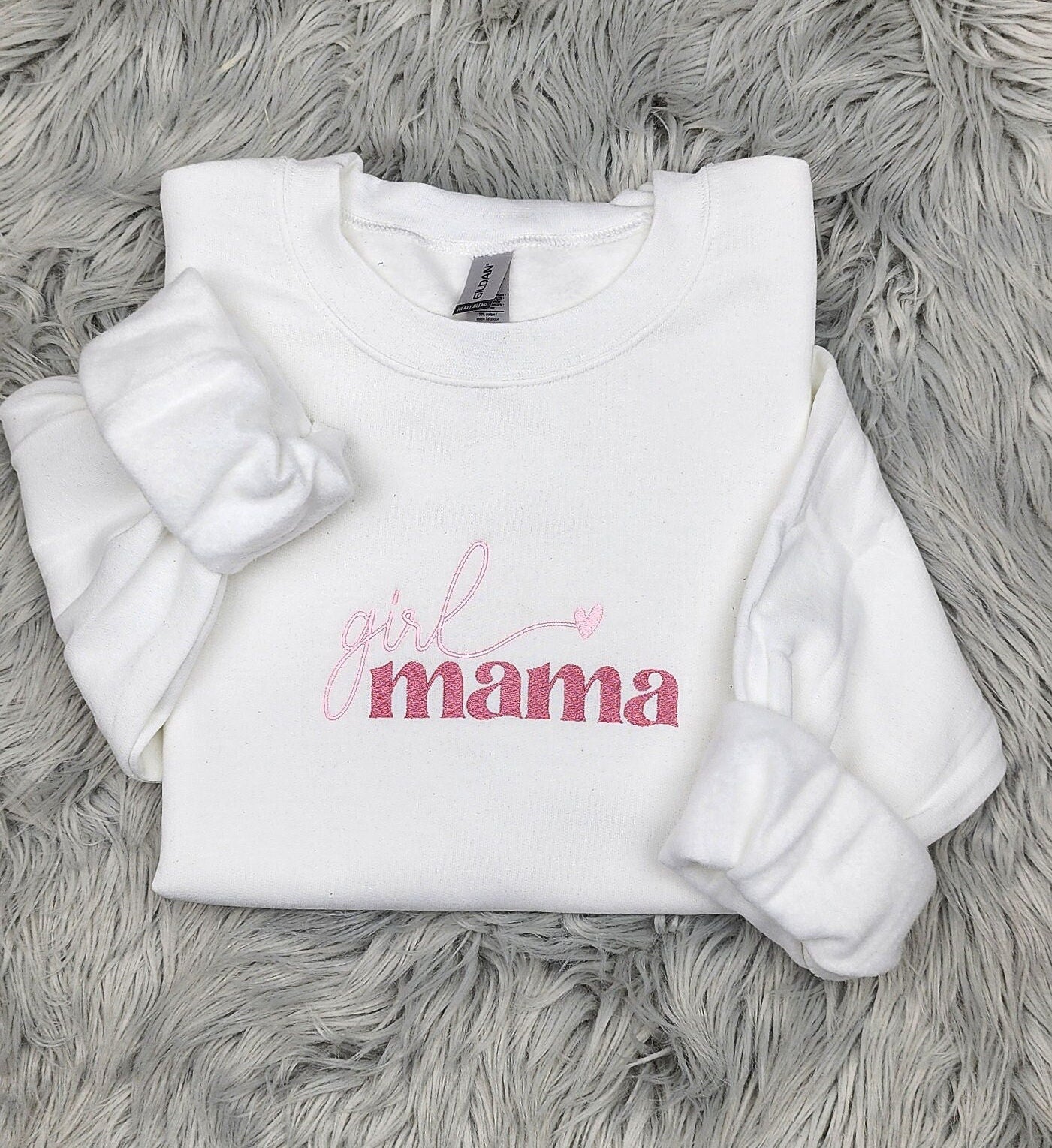 Girl Mama Embroidered Crewneck - Girl Mom Gift - Gift for mom - Mother's Day