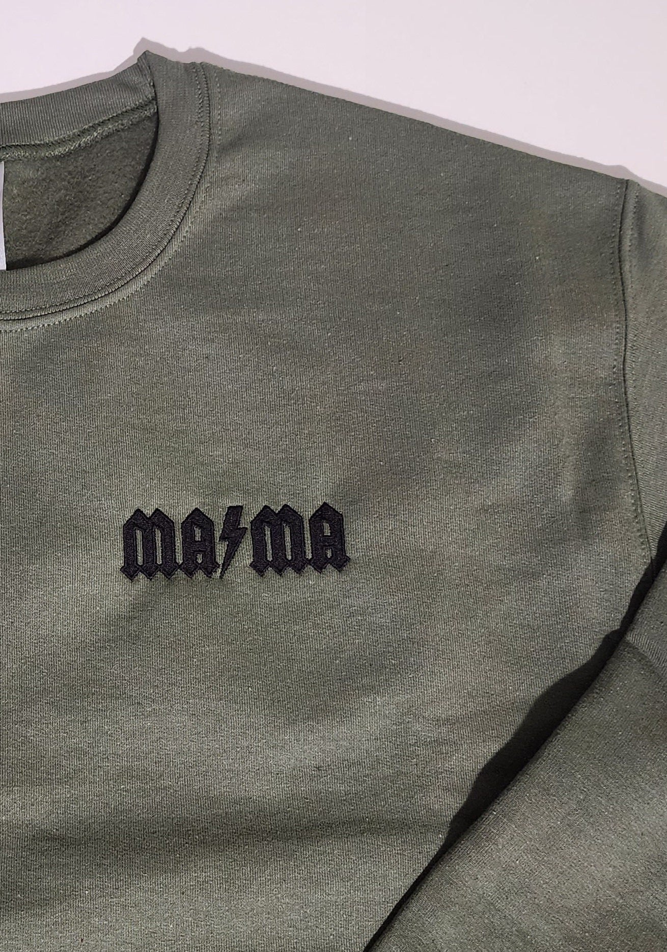 Mama pocket logo Embroidered Design, Rock n Roll Mama shirt, Mother's day gift , Embroidered gift for mom