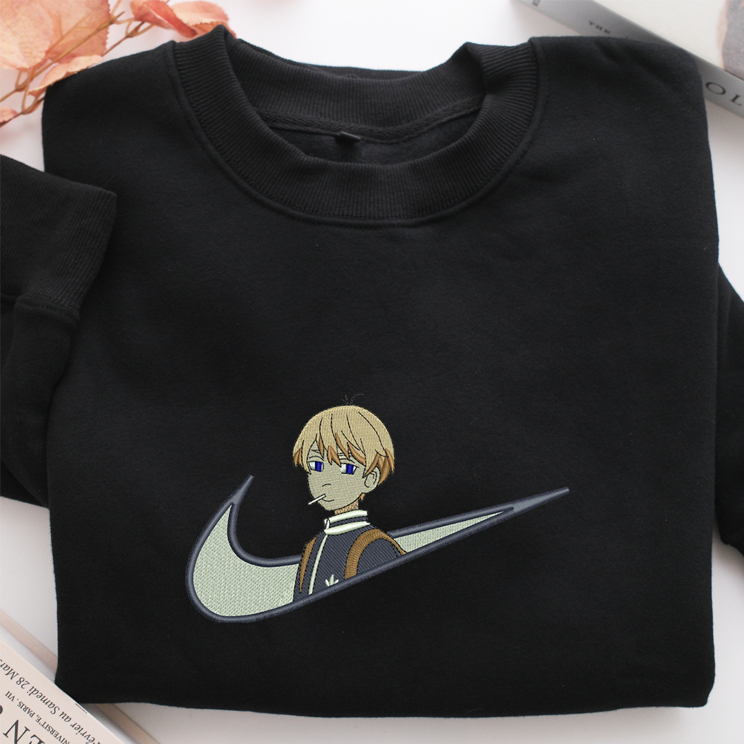 Young Manjiro Sano Swoosh Nike Embroidered Sweatshirt, Nike Movie Inspired, Valentine's Day Gifts Idea For Him Her