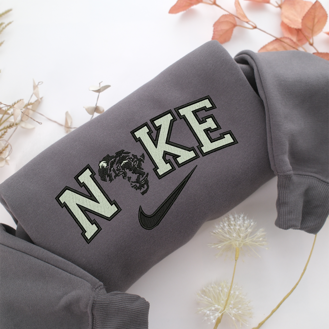 Nike Tiger v4 Nike Embroidered Sweatshirt, Nike Movie Inspired, Valentine's Day Gifts Idea For Him Her