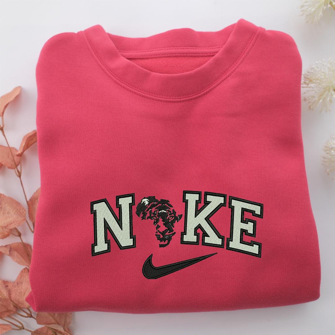 Nike Tiger v4 Nike Embroidered Sweatshirt, Nike Movie Inspired, Valentine's Day Gifts Idea For Him Her