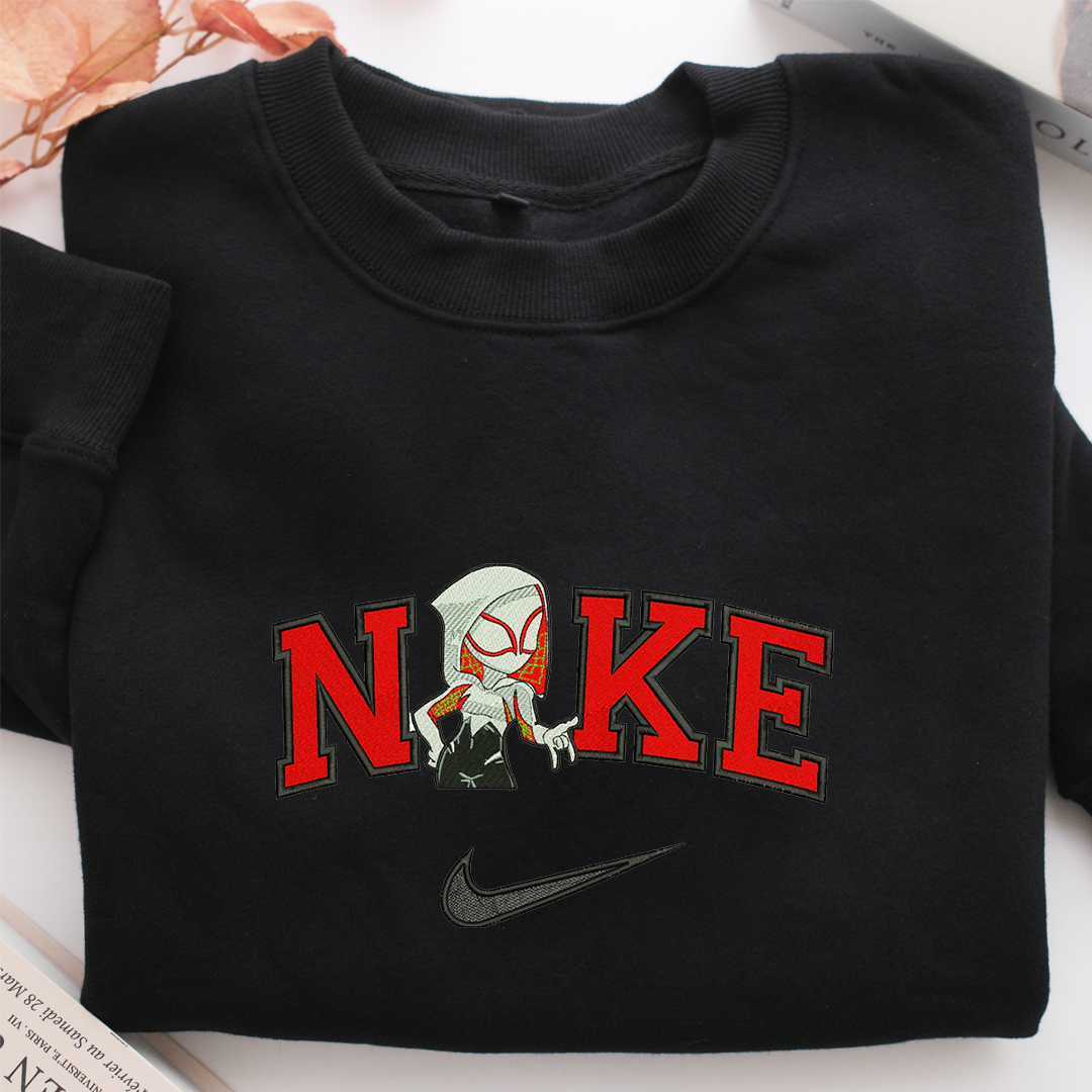 Nike Gwen Stacey Nike Embroidered Sweatshirt, Nike Movie Inspired, Valentine's Day Gifts Idea For Him Her