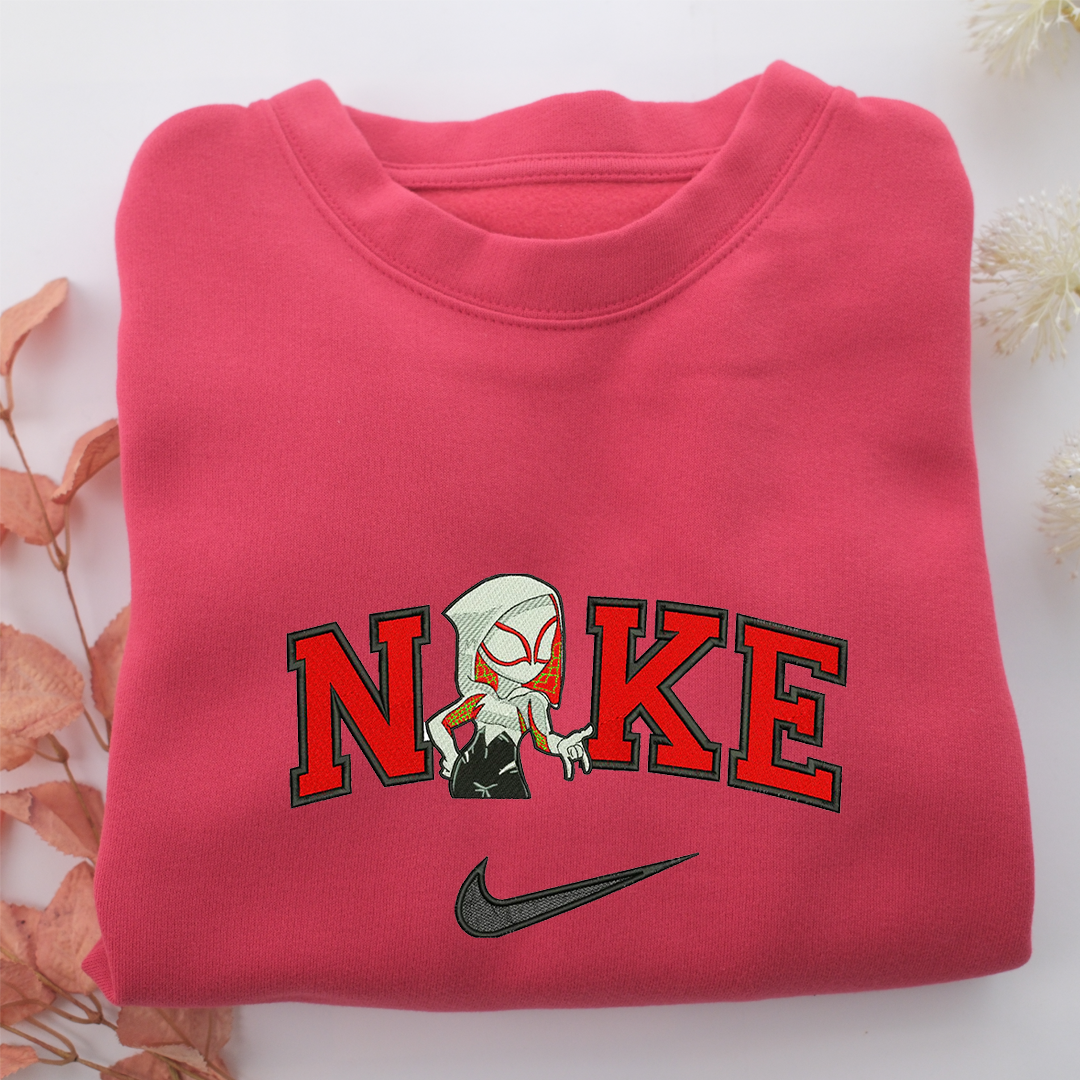 Nike Gwen Stacey Nike Embroidered Sweatshirt, Nike Movie Inspired, Valentine's Day Gifts Idea For Him Her