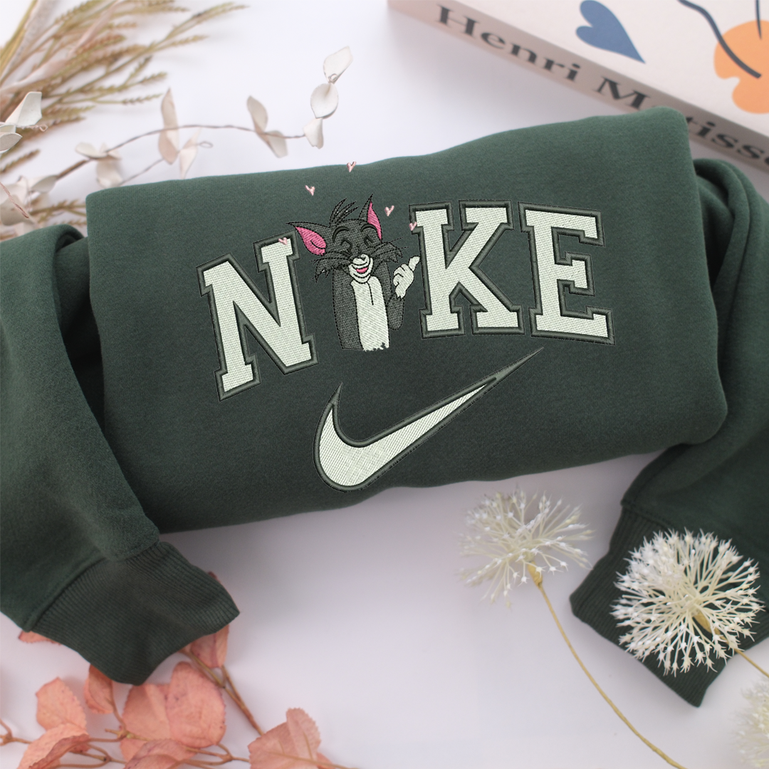 Nike Tom v2 Nike Embroidered Sweatshirt, Nike Movie Inspired, Valentine's Day Gifts Idea For Him Her