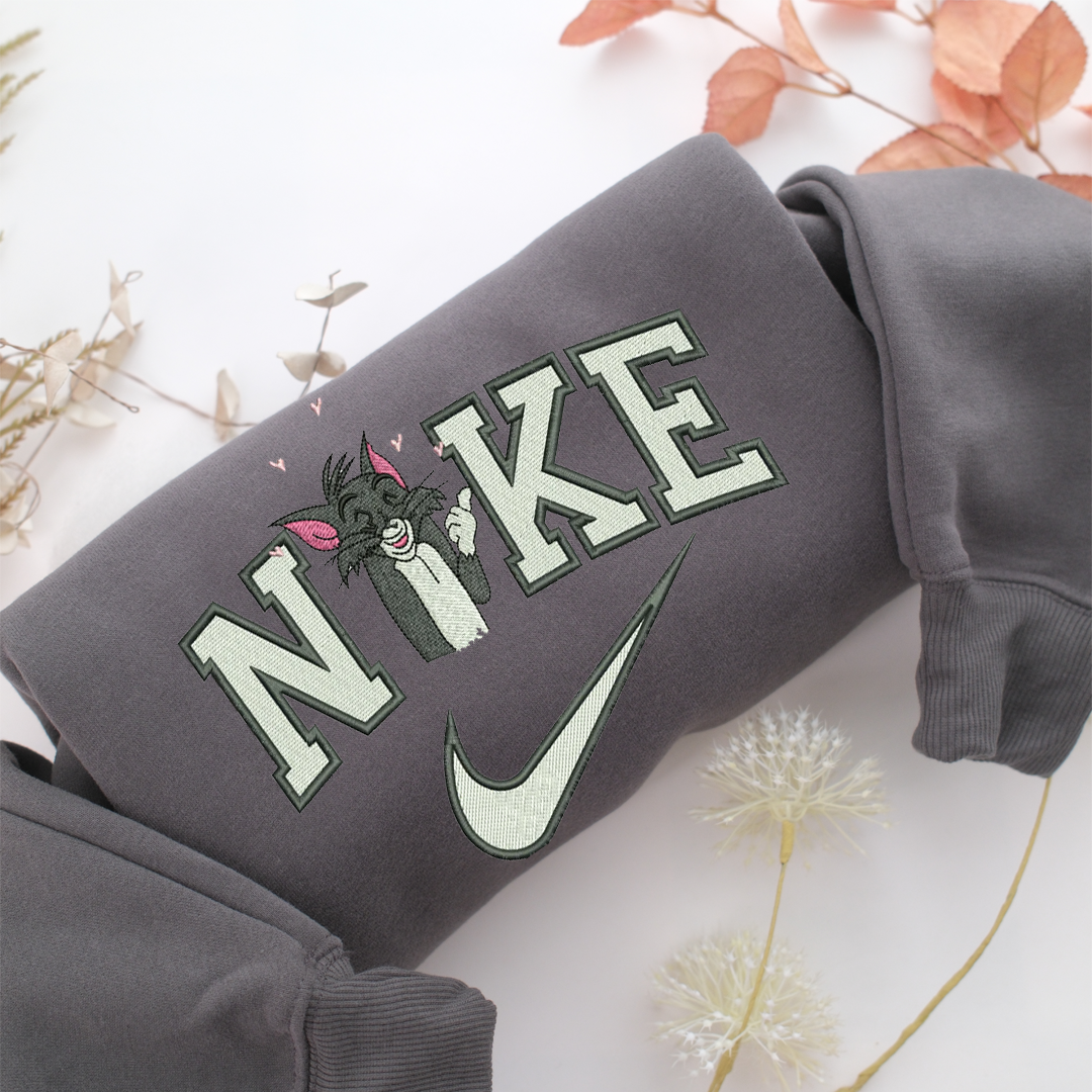 Nike Tom v2 Nike Embroidered Sweatshirt, Nike Movie Inspired, Valentine's Day Gifts Idea For Him Her