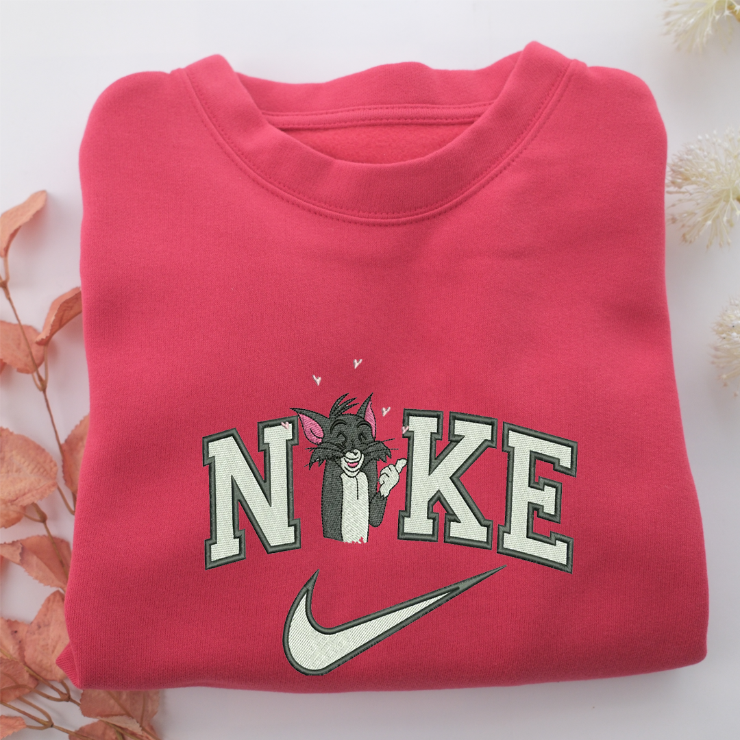Nike Tom v2 Nike Embroidered Sweatshirt, Nike Movie Inspired, Valentine's Day Gifts Idea For Him Her
