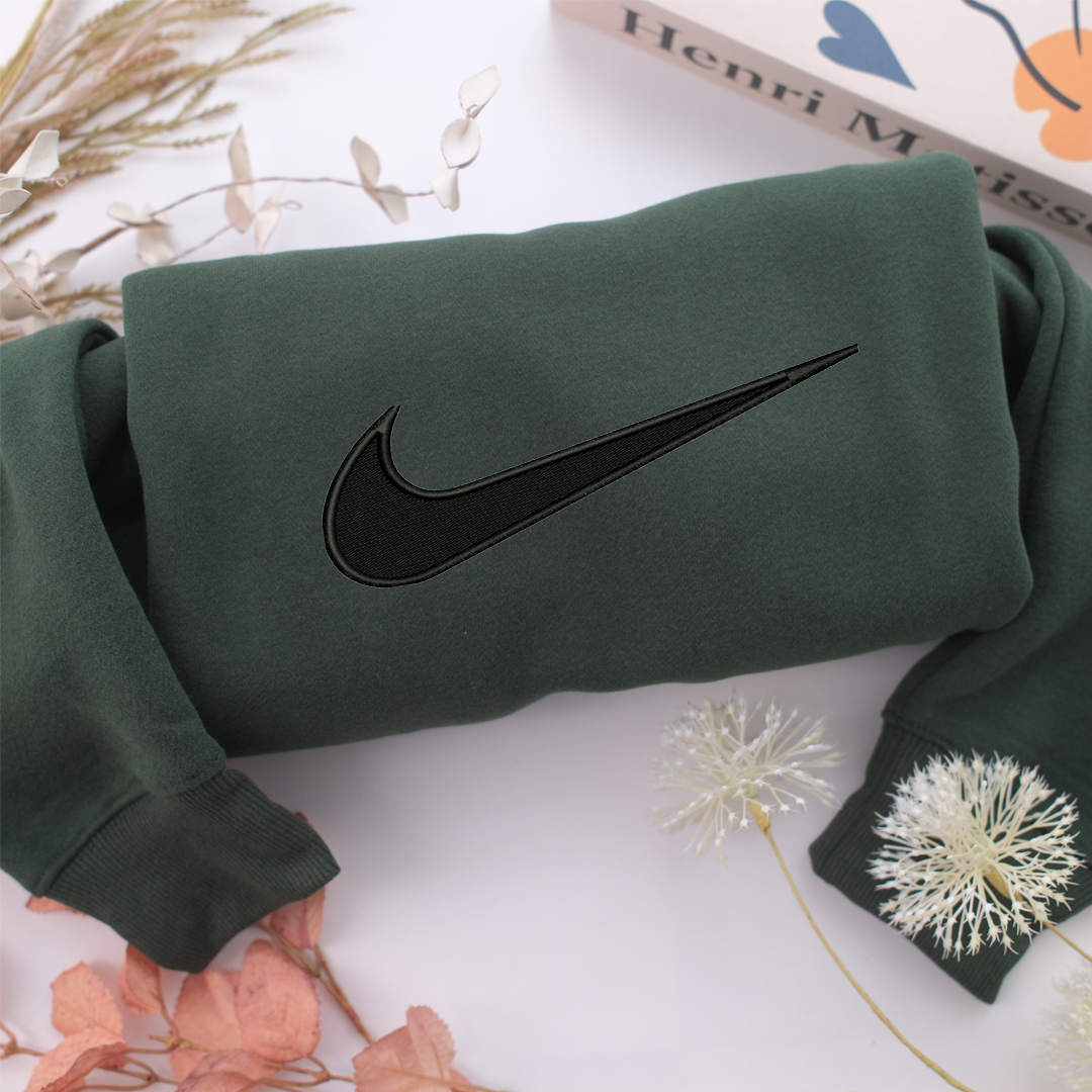 Nike Swoosh Nike Embroidered Sweatshirt, Nike Movie Inspired, Valentine's Day Gifts Idea For Him Her