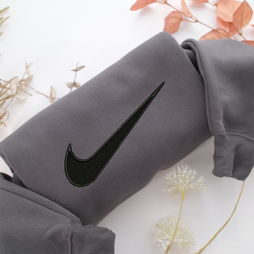 Nike Swoosh Nike Embroidered Sweatshirt, Nike Movie Inspired, Valentine's Day Gifts Idea For Him Her
