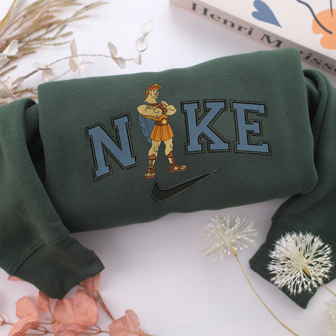 Nike Hercules Nike Embroidered Sweatshirt, Nike Movie Inspired, Valentine's Day Gifts Idea For Him Her