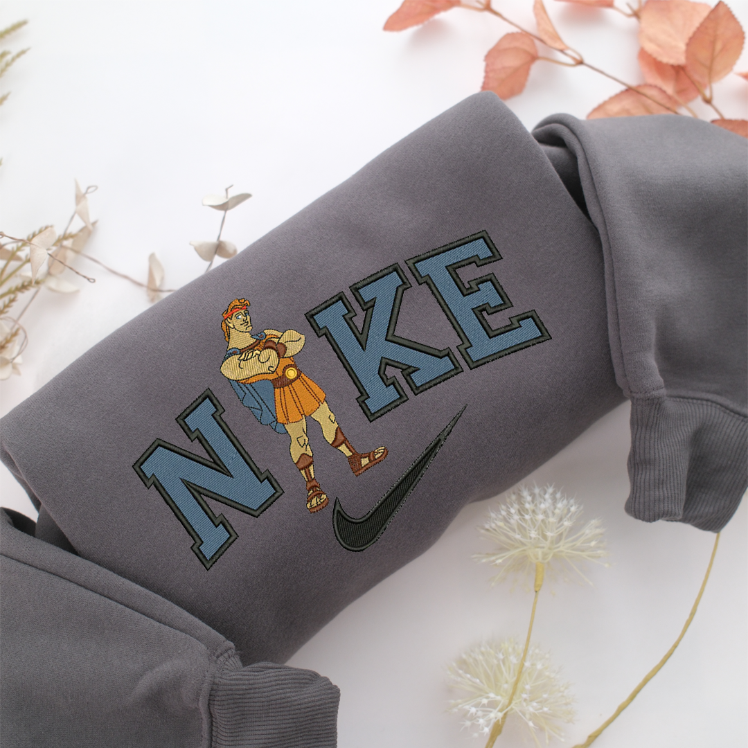 Nike Hercules Nike Embroidered Sweatshirt, Nike Movie Inspired, Valentine's Day Gifts Idea For Him Her