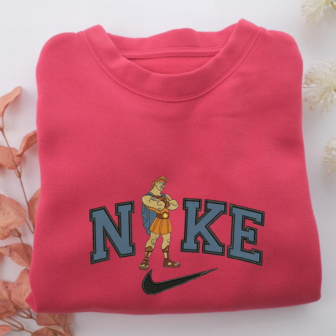 Nike Hercules Nike Embroidered Sweatshirt, Nike Movie Inspired, Valentine's Day Gifts Idea For Him Her