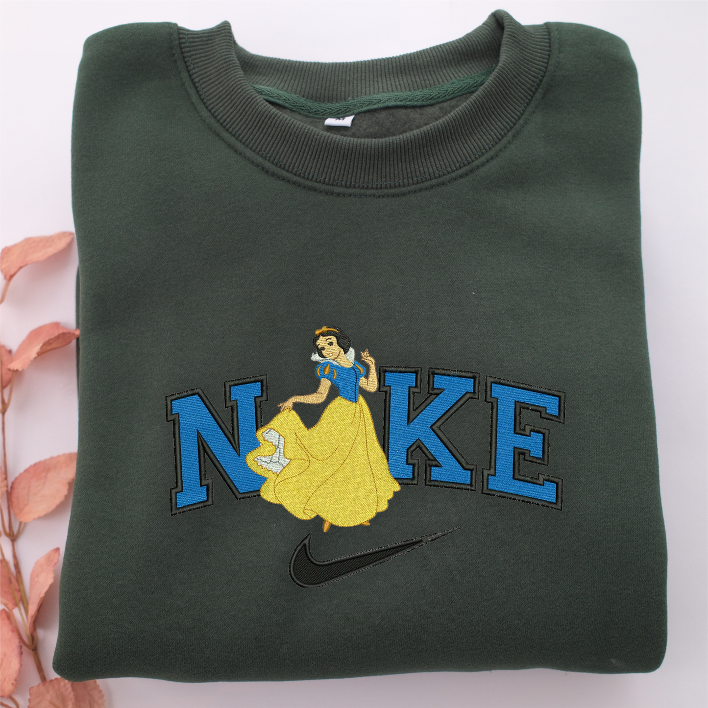 Nike Snow White Nike Embroidered Sweatshirt, Nike Movie Inspired, Valentine's Day Gifts Idea For Him Her